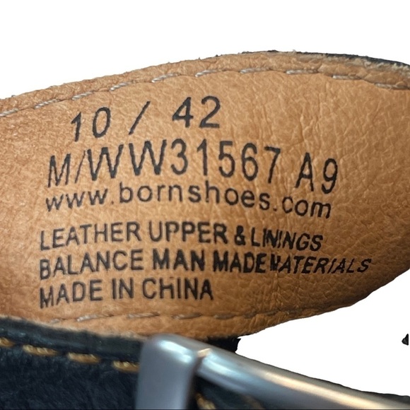 Born Women's Brown Pebbled Leather Strappy Summer Slide On Wedge Sandal Size 10 - Picture 10 of 11